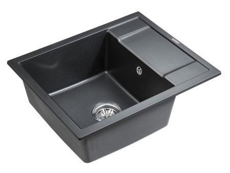 Кухонная мойка Paulmark FLUGEN 50-600 PM216050-BLM 60х50 цвет черный металлик